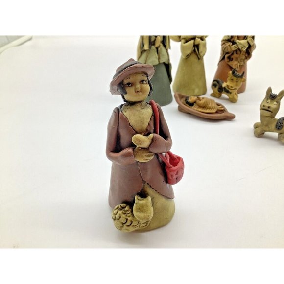 Unique Vintage Nativity,10 Pieces - Picture 2 of 12